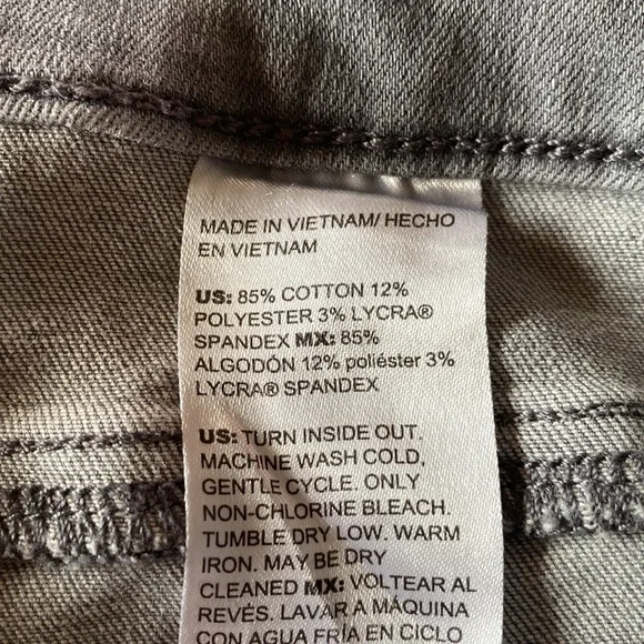 Gray Girlfriend Slim Leg Ankle sz 2.5R - Picture 4 of 5